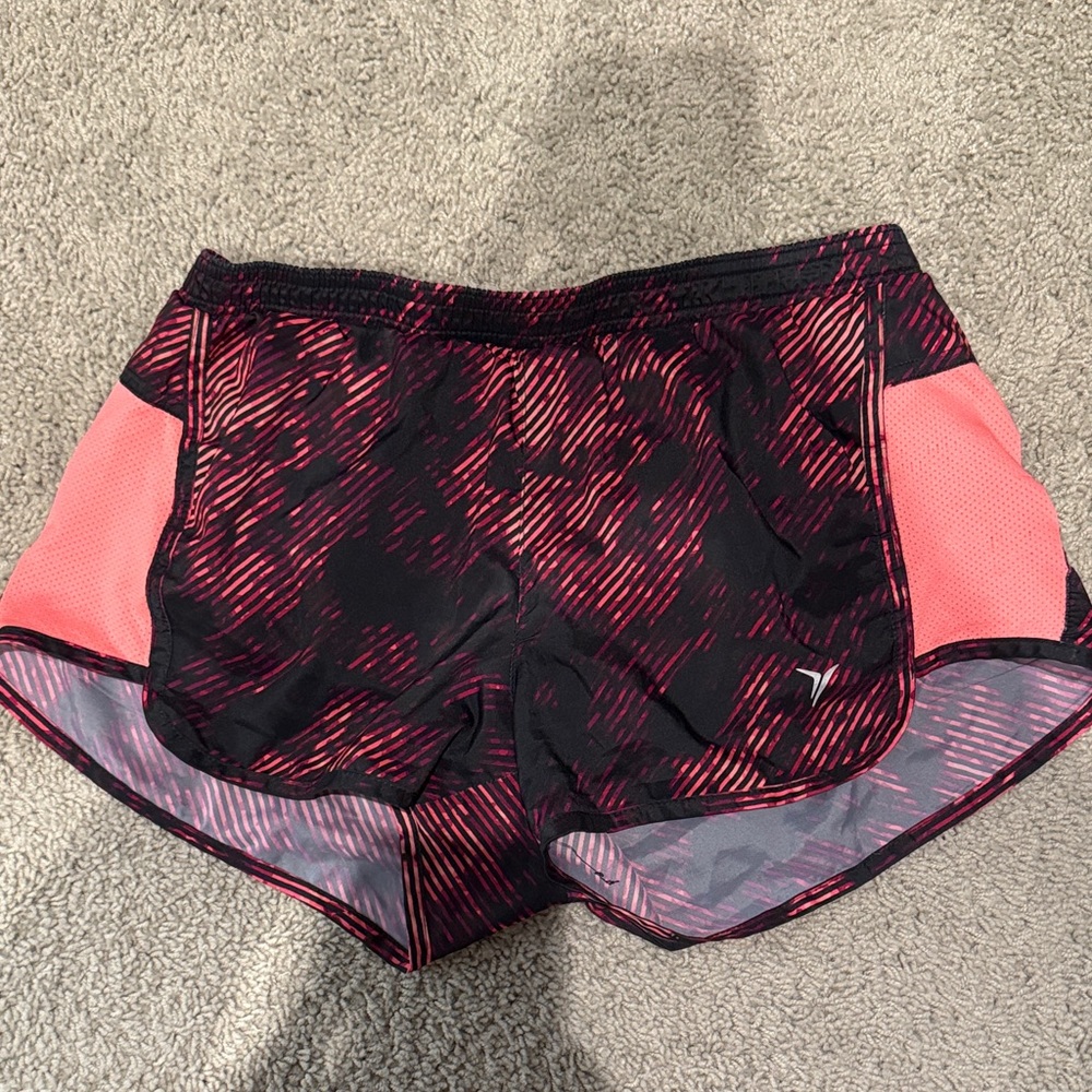 Old Navy Black and Pink Athletic Shorts